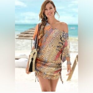 VENUS-Lascana Banded Multi -Colored Convertible Dress / Size XL